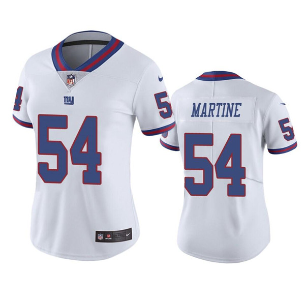 Women's New York Giants #54 Blake Martinez White Limited Stitched NFL Jersey(Run Small)
